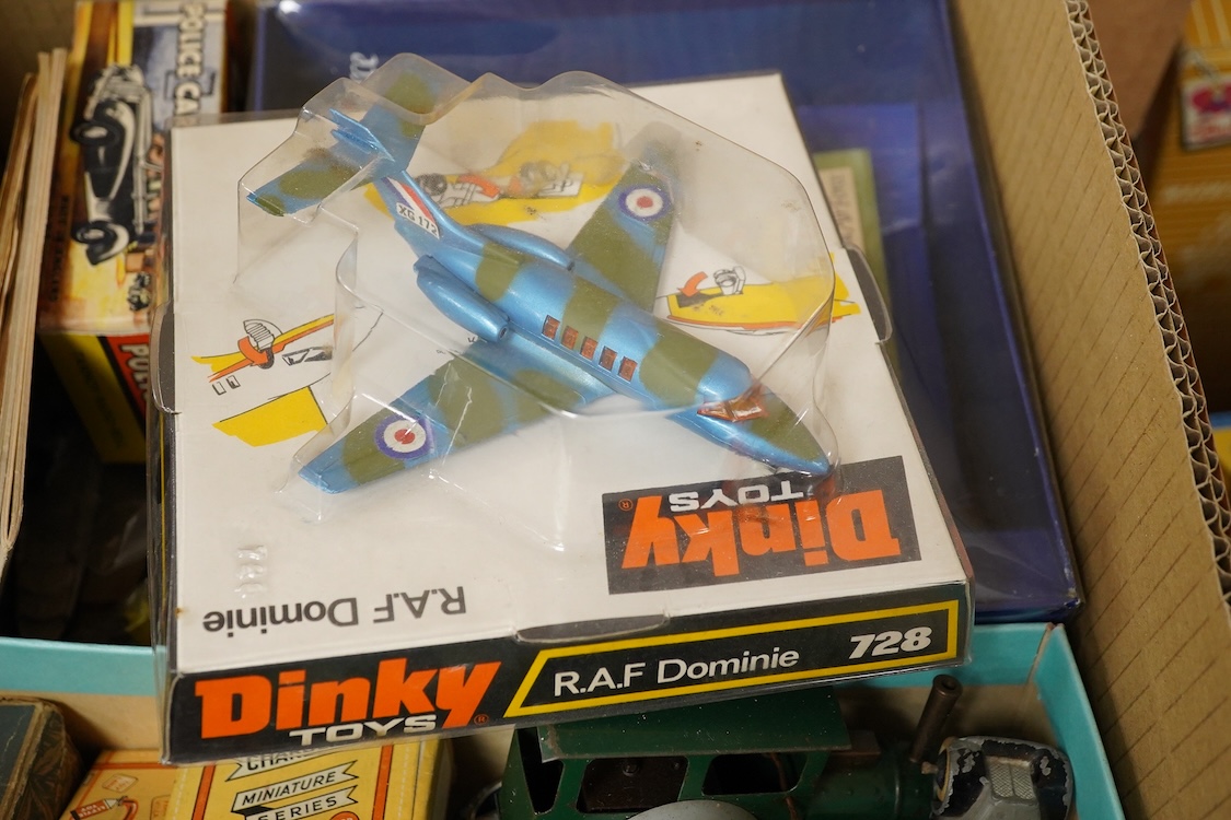 Thirty-six diecast and white metal vehicles, including; four white metal vehicles; a Crossway Models Morris Oxford, a Gem & Cobwebs Austin Taxi, two Lansdown Models; a 1951 Bentley Mk.VI and a 1936 Morris Ten-Four, toget